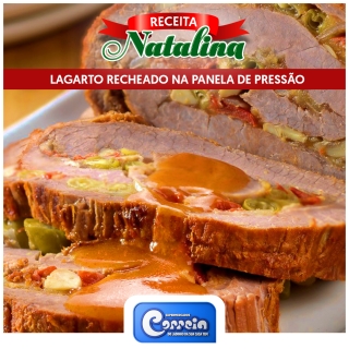 Receitas - Lagarto Recheado 